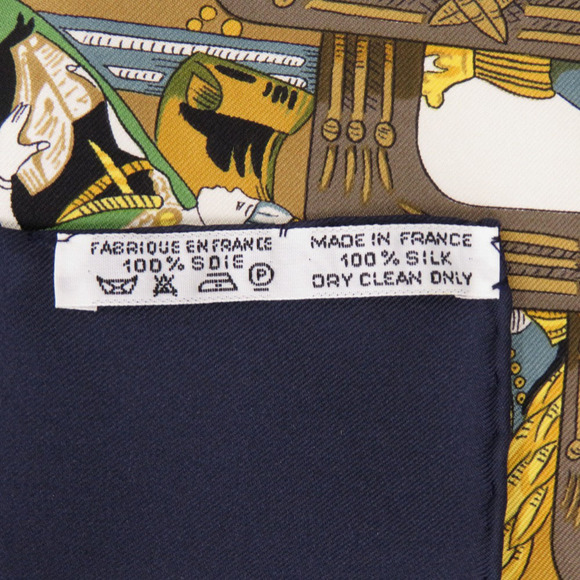 HERMES Authentic Black Silk Scarf - Picture 4 of 4